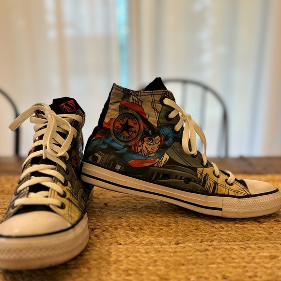 Converse Shoes - Converse Chuck‎ Taylor All Star High Top DC Comics Superman Men 8 Women 10